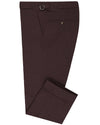 VBC -100 % Kastanienbrauner Twill aus Wolle