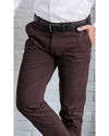 VBC -100 % Kastanienbrauner Twill aus Wolle