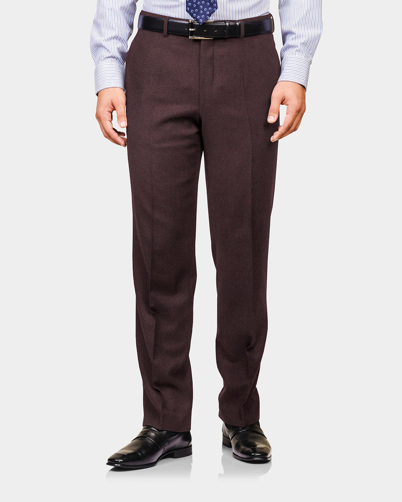 VBC -100 % Kastanienbrauner Twill aus Wolle