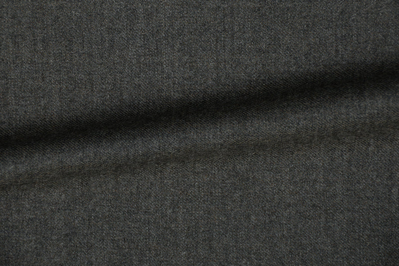 Dugdale Olive Grey Wool Flannel Dress Pant