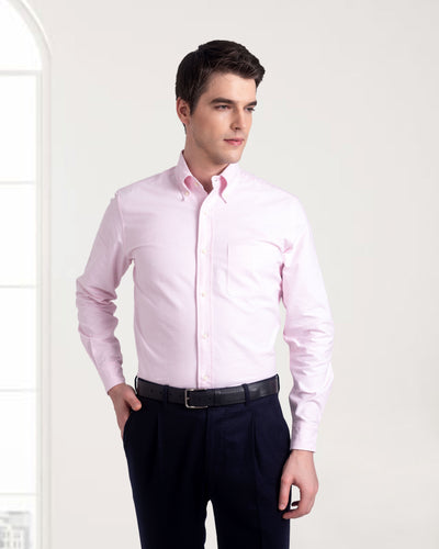 Hellrosa Oxford-Hemd