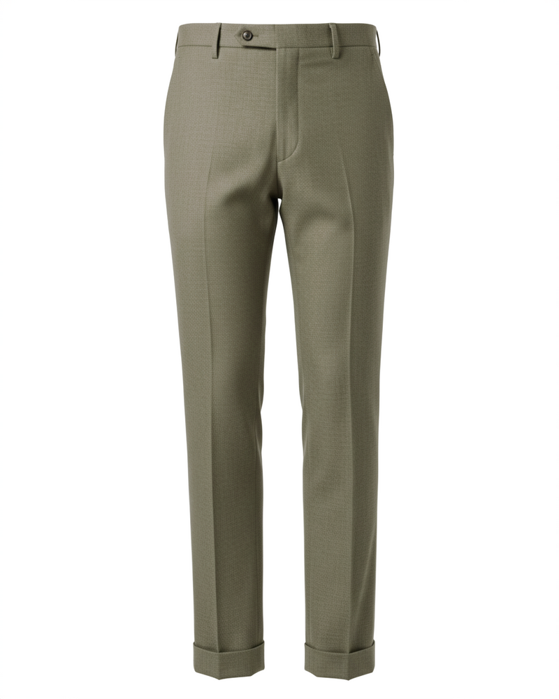 Dugdale Olive Wollflanellanzug