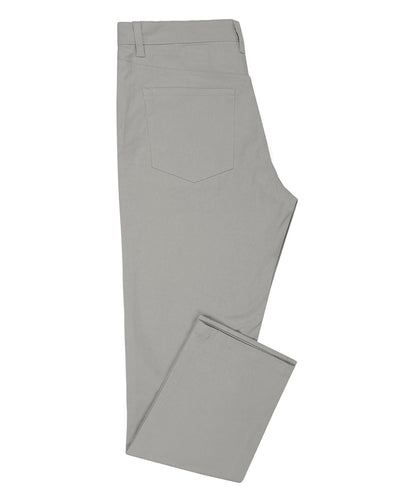Chino en sergé gris pastel