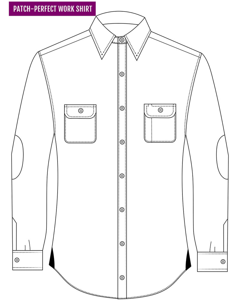 Flanell-Arbeitshemd aus braunem, hellbraunem, weißem Twill