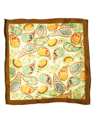 Gold Paisley Einstecktuch