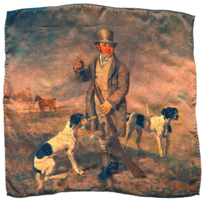Braunes Vintage Game Einstecktuch