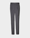 Pantalon en laine lavable EZS : Gris moyen uni