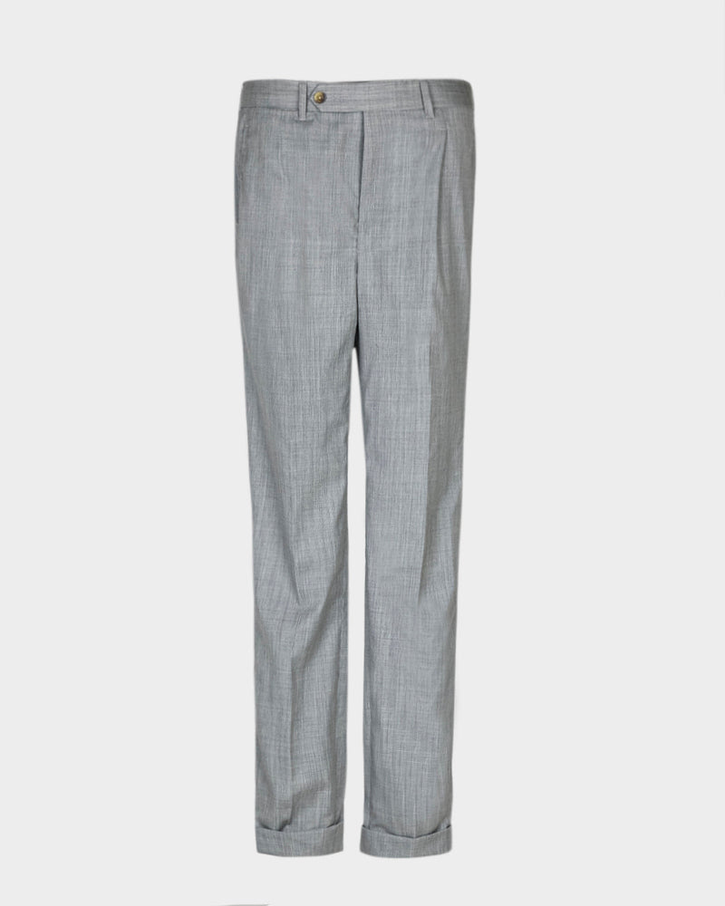 Waschbare graue Hose aus Wolle