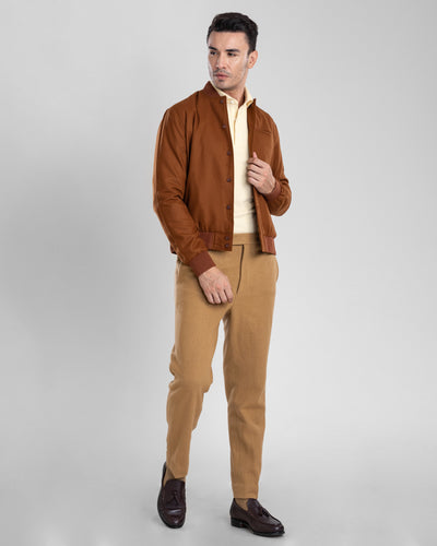 VBC : Veste-chemise en flanelle marron 100 % laine