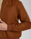 VBC : Veste-chemise en flanelle marron 100 % laine