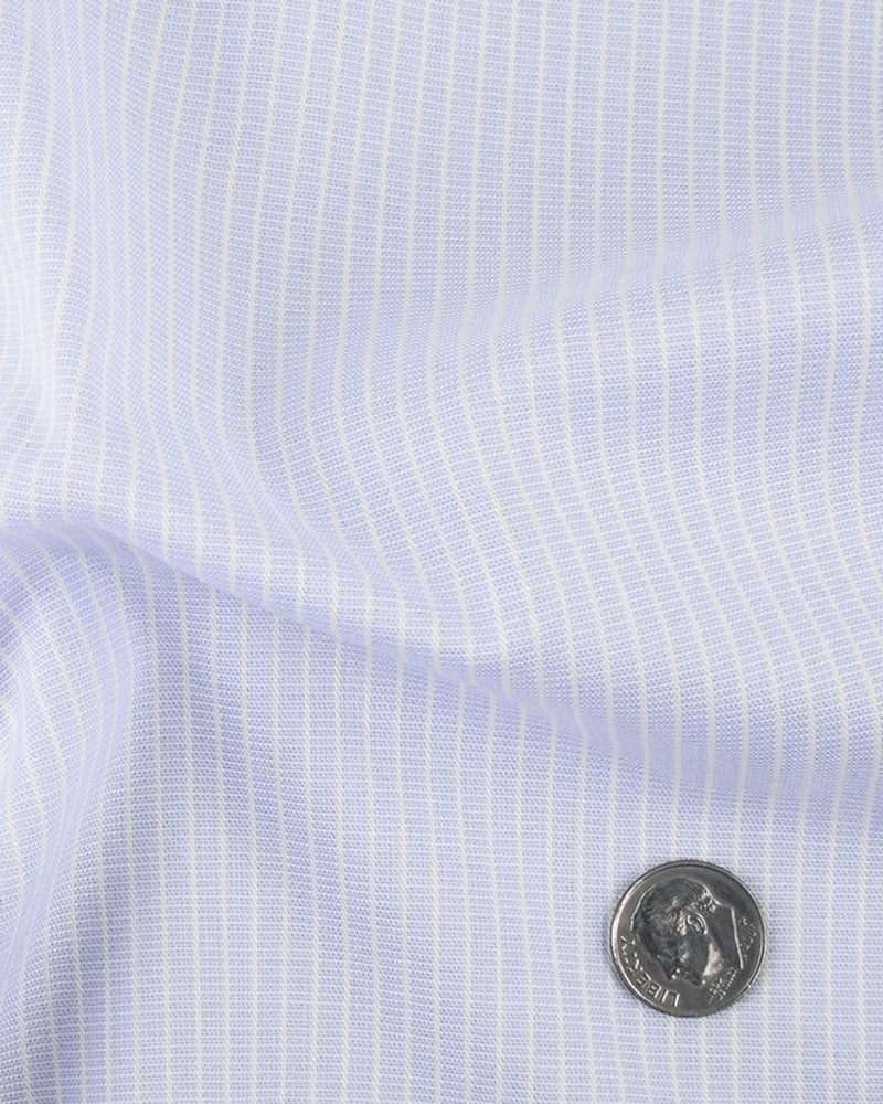 Pale Blue Candy Stripes