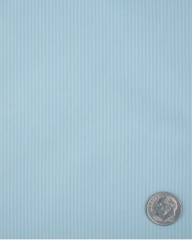 Chemise à rayures bleu turquoise