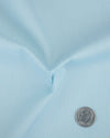 Chemise à rayures bleu turquoise