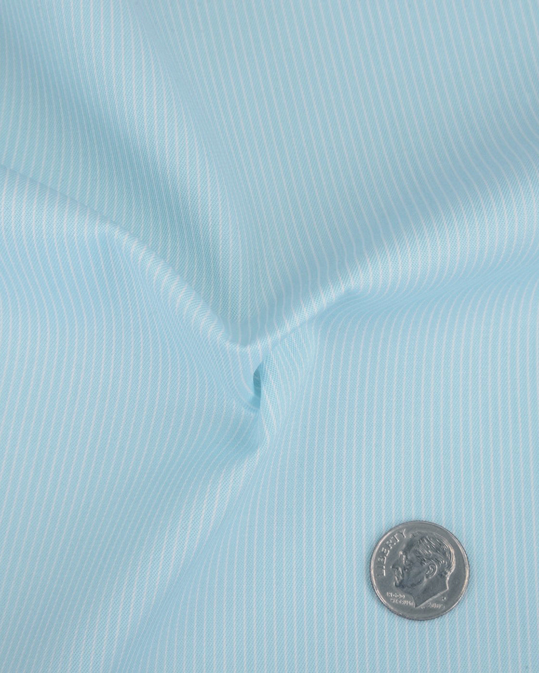 EZS Aqua Blue Pencil Stripes Shirt