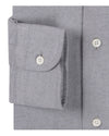 Chemise Oxford douce gris pierre