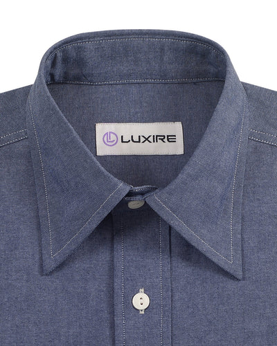 Chambrey en denim bleu marine foncé