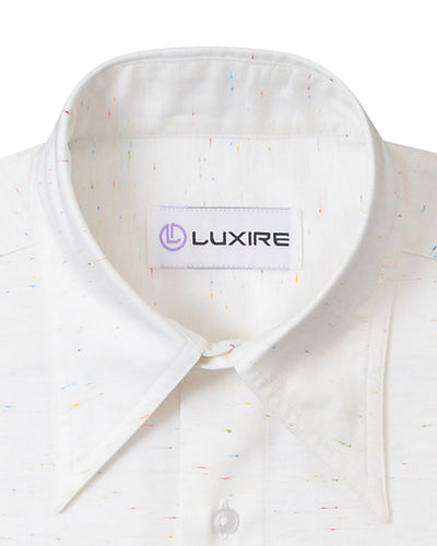 Sambia-Weiß mit mehrfarbigen Slubs