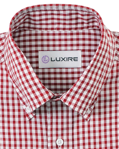 Roter Mini-Gingham