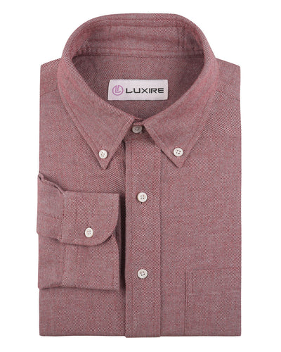 Chemise de travail en flanelle sergée rouge