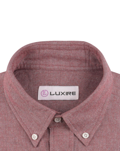 Chemise de travail en flanelle sergée rouge
