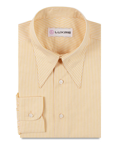 Gelb-weiße Kleiderstreifen