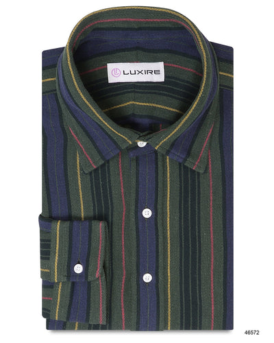 Weich, luftig und lässig: Green Purple Stripes