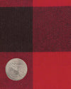 Red Black Big Gingham Flannel