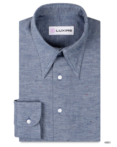 Gesprenkelter dunkelblauer Twill