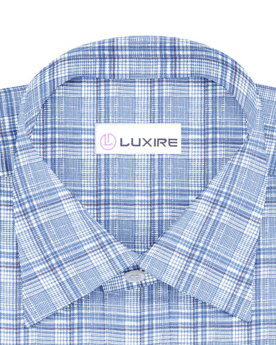 Zegna: Hellblauer Seersucker mit Tartan-Karos