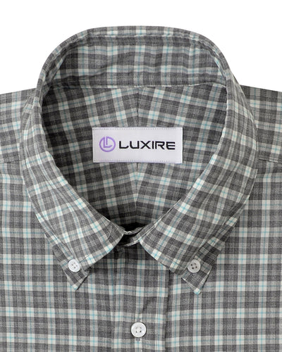 Zegna: Dunkelgraue Tartan-Karos