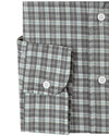 Zegna: Dark Grey Tartan Checks