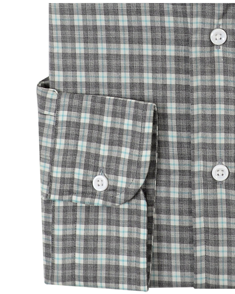 Zegna: Dark Grey Tartan Checks