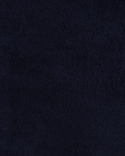 Marineblaues, weiches Frottee-Poloshirt