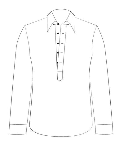 Pull en seersucker rouge pâle à fines rayures blanches