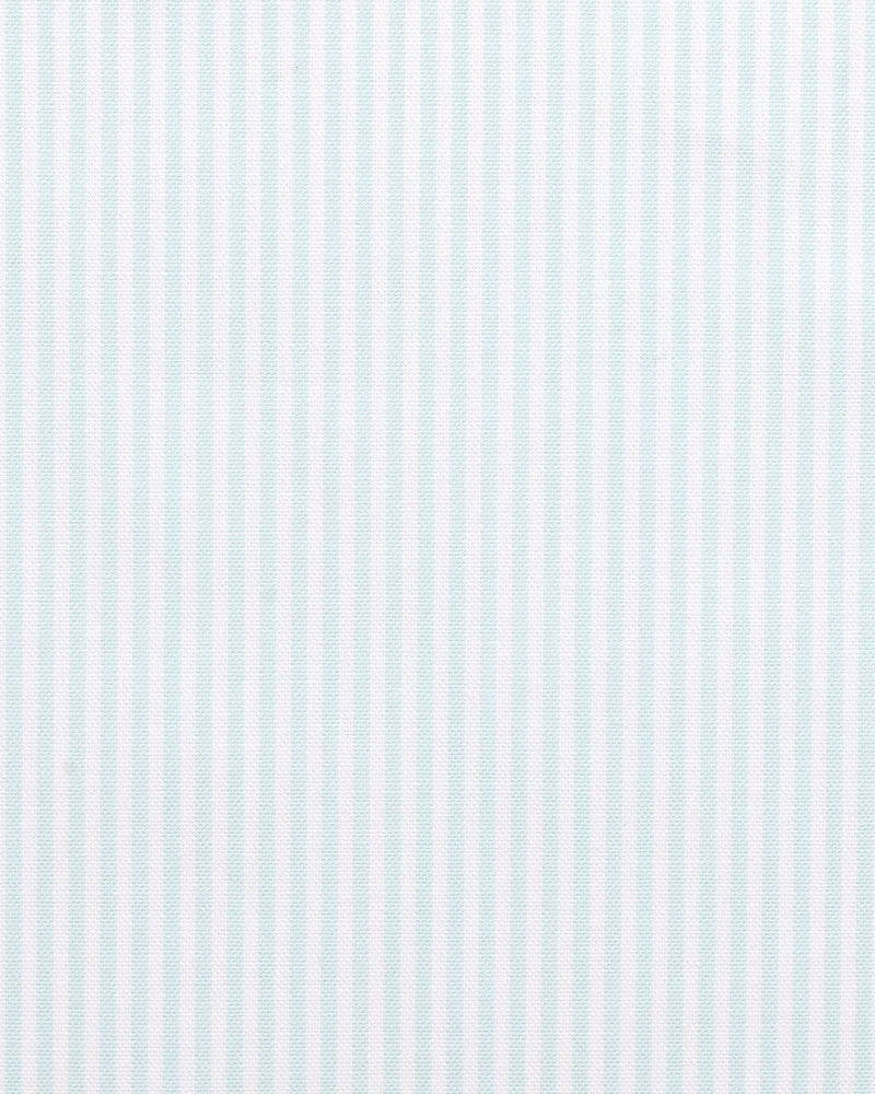 Himmelblaues Kleid Streifen Oxford