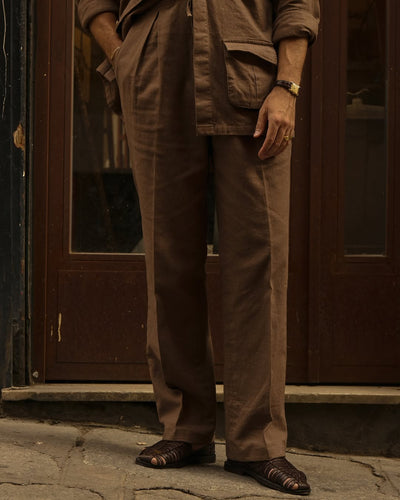 Leinenhose Fresco Braun