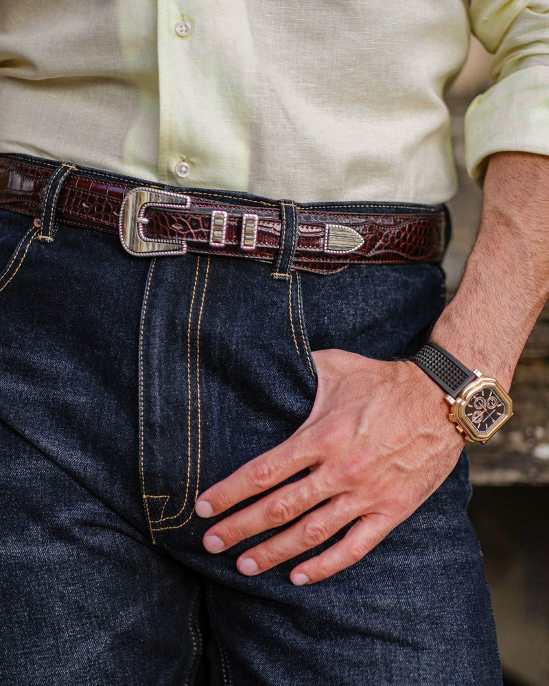 Jean délavé indigo moyen