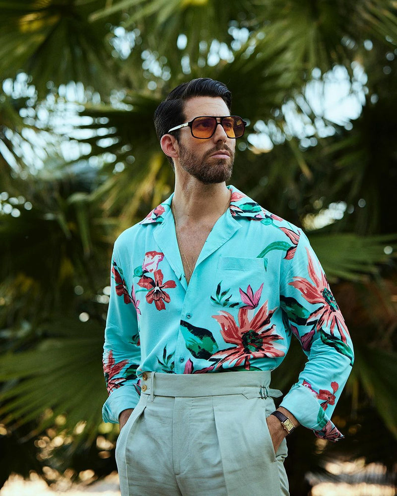 Toile de coton et lin plissée vert pâle