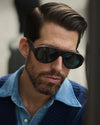 Chambray-Hemd aus verwaschenem Hanf-Baumwollstoff