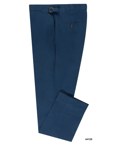 Pantalon en sergé extensible bleu foncé doux