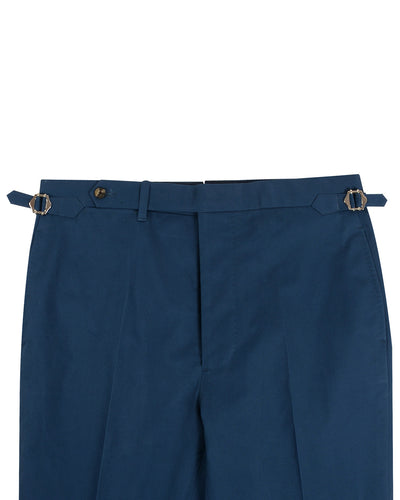 Pantalon en sergé extensible bleu foncé doux