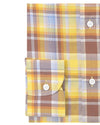 Summer Light Yellow Brown Madras Checks