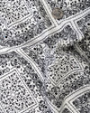 Weißes T-Shirt mit Diamant-Paisley-Muster