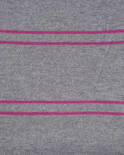 Graues fuchsiafarbenes Streifen-T-Shirt