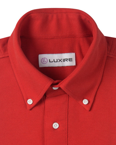 Purpurrotes Polo-T-Shirt