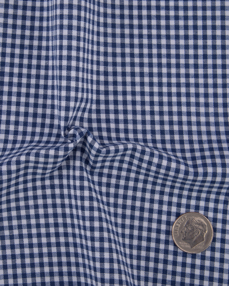 Oxford Blue Gingham Checks