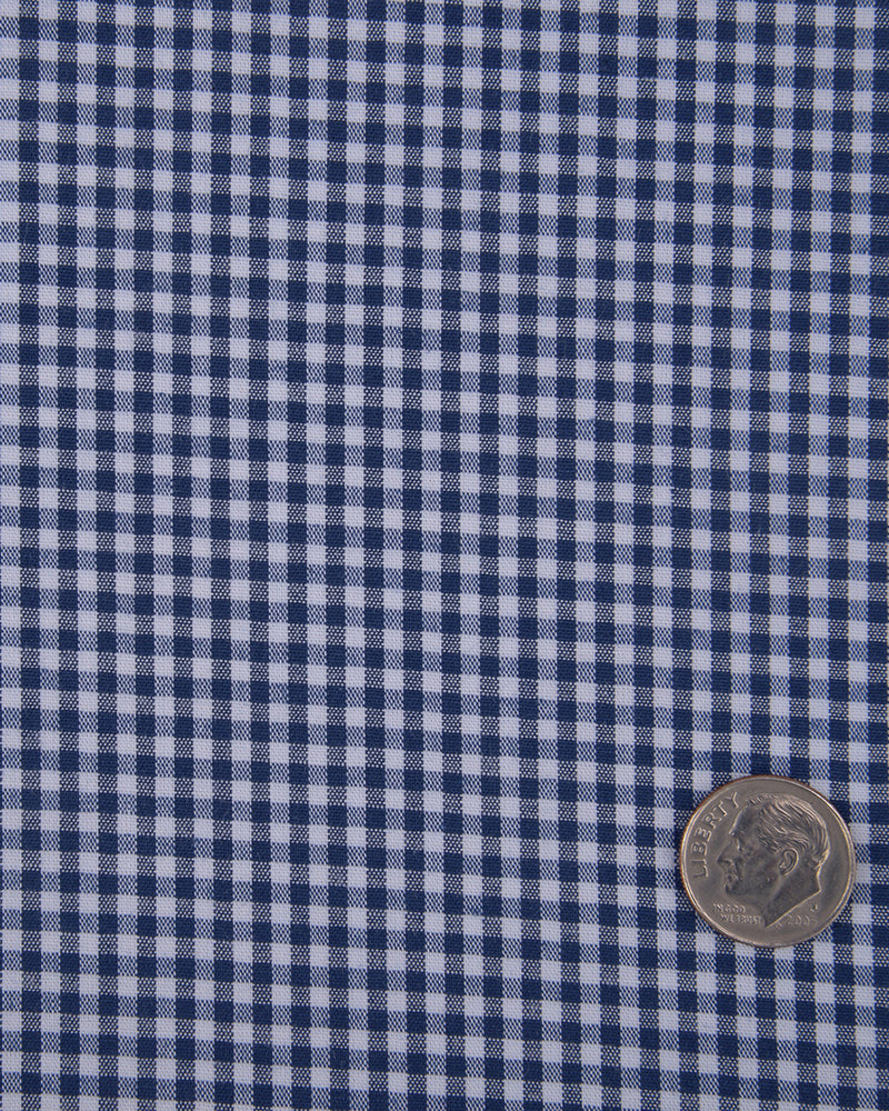 Oxford Blue Gingham Checks
