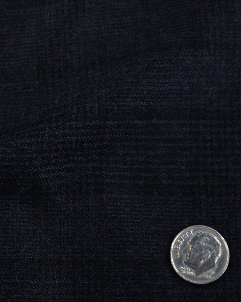 Pantalon à carreaux bleu foncé VBC