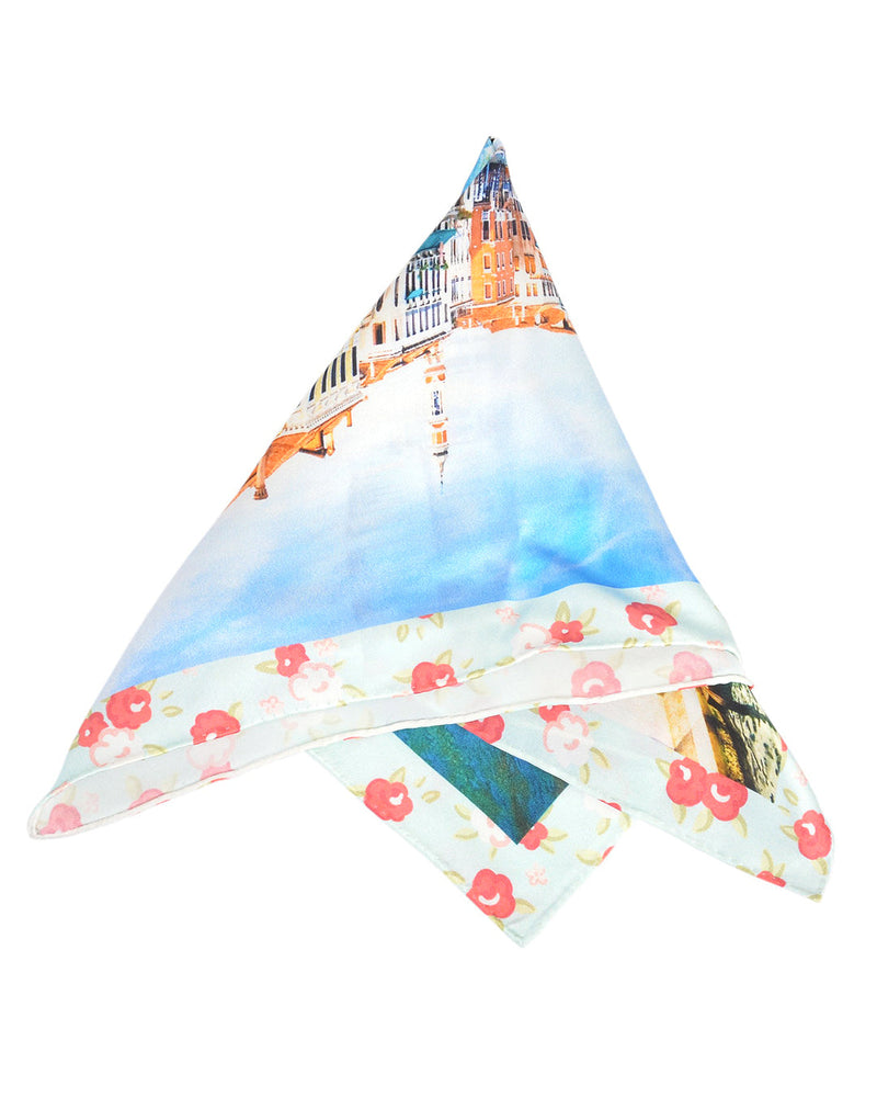 Pocket Square- Venice Blue Water