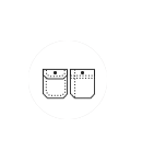Hidden Internal Product: LEFT POCKET Standard Styles